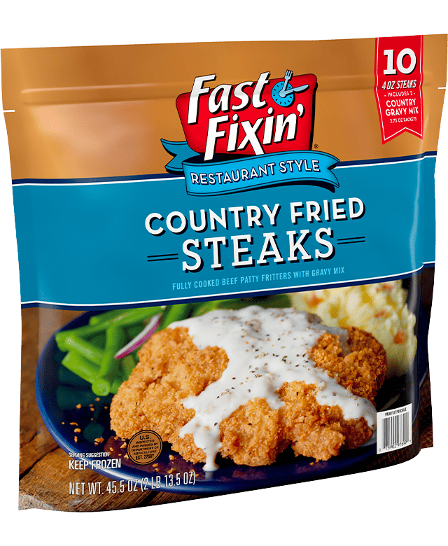 Family Size Country Fried Steak With Gravy Fast Fixin'